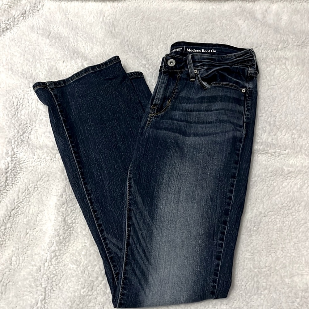 Denim Levi bootcut jeans.